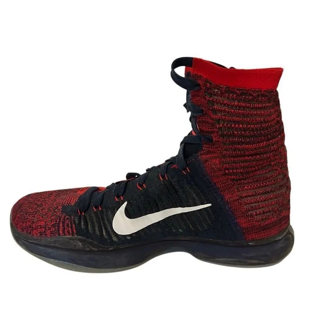 Nike Kobe 10 Elite High American Red Blue Basketball Shoes Mens 8 718763-614